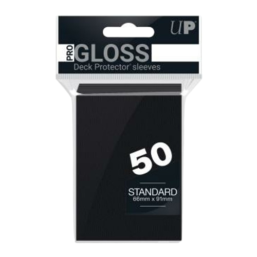 Ultra Pro Gloss Standard Sleeves - Black (50)